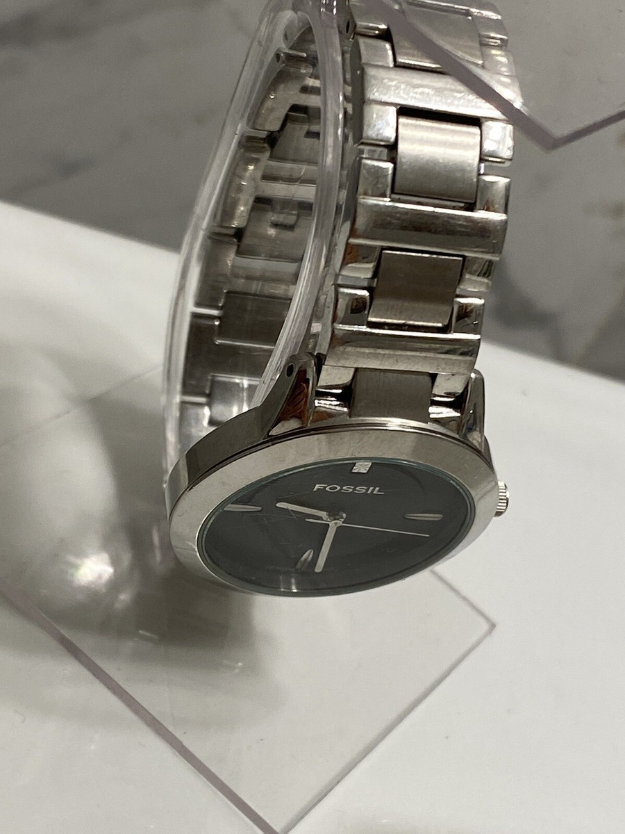 Fossil ES2182 Black and silver tone. Stainless steel Bronson Automatic Smoke Stainless Steel Watch - ME3218 - Fossil main image 4