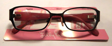 LILY PULITZER Sophia Black 50/16 Eyeglass Frame New 296