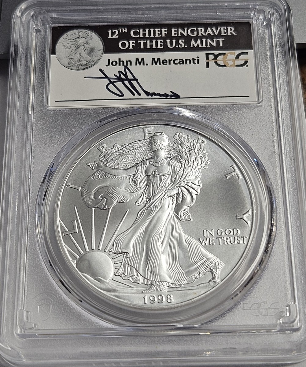 1998 American Silver Eagle PCGS MS-70 