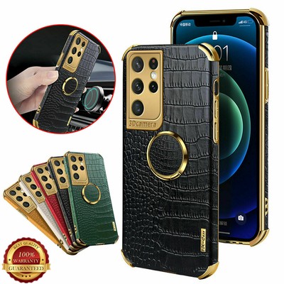 Leather Phone Case For Samsung Galaxy S23 S22 S21 S20 FE S10 Note20 Ultra Cover