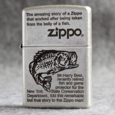 Zippo Feuerzeug 121FB Antique Silver Custom Design / Fishman Story Neu in Box