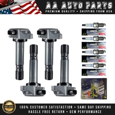 Ignition Coil & Denso Platinum Spark Plug For 2006-2011 Honda Civic 1.8L UF582