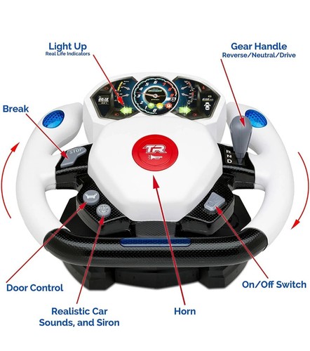Police Sport Car Electric R/C Lights Siren Toy Boy Gift Remote Control Vehicle - Picture 4 of 21