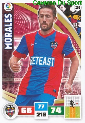 206 MORALES ESPANA LEVANTE UD CARD ADRENALYN LIGA 2016 PANINI