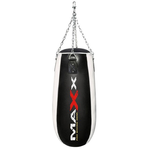 Maxx MAYA Leather Empty Punch Bag Kick Boxing MMA + Chains Unfilled - Picture 16 of 22