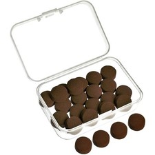 20 Pcs 13mm Billiard Pool Cue Tips Replacement Pool Stick Tips with Storage Box