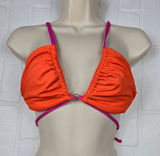 Shade Shore Orange Underwired Bikini Top 36B