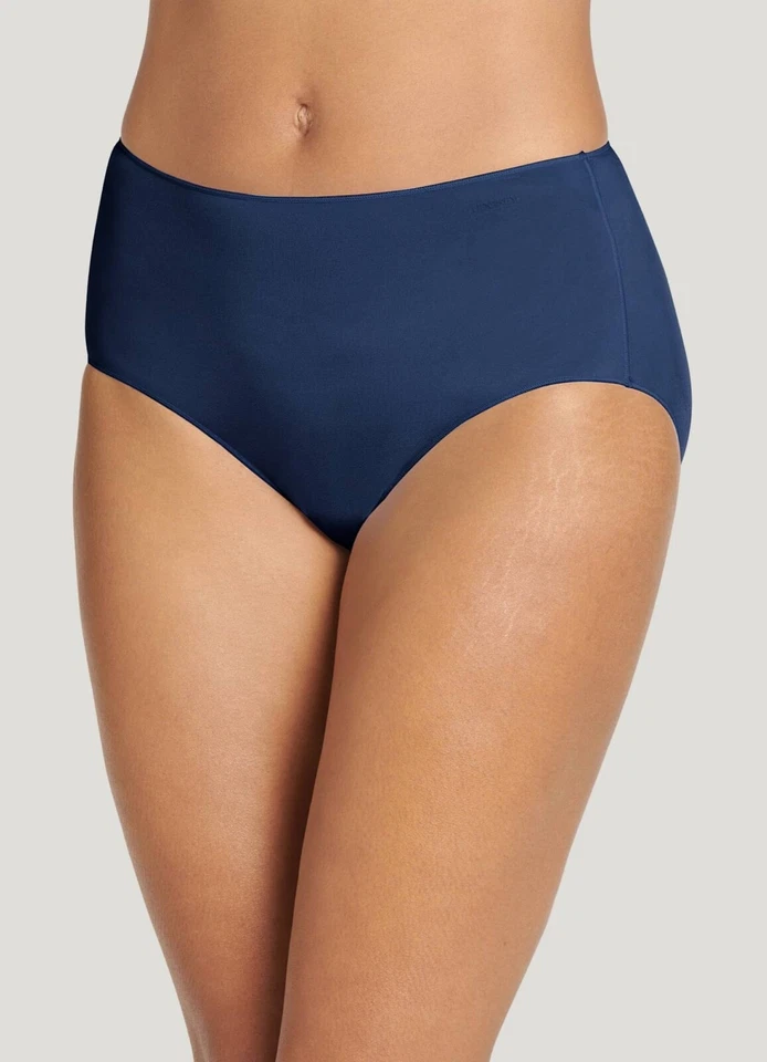 Bikini Jockey sin costuras azul nailon transpirable para mujer talla ropa interior 001370/468 Foto 2 de 3