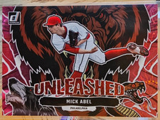 2023 Donruss Mick Abel Unleashed Pink Fireworks #U8 Philadelphia Phillies