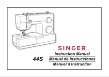 Large Deluxe-Edition Instructions Singer 44S Manual Sewing Machine