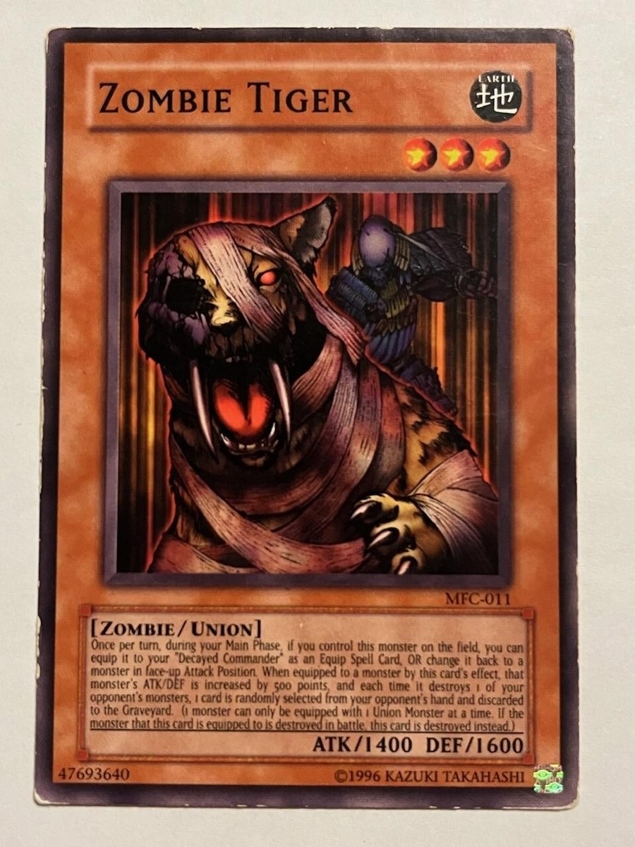 Zombie Tiger - MFC-011 - Common - Unlimited Yugioh | eBay
