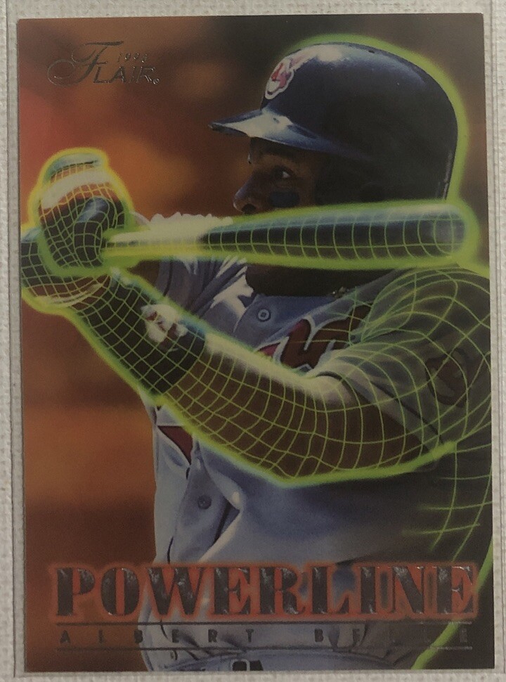1996 Flair Baseball Albert Belle Powerline Insert Card #1 Indians