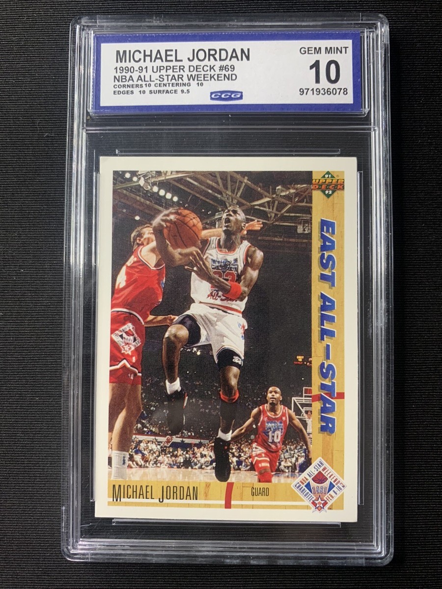 Michael Jordan UPPER DECK #69 1990 All-Star Game GEM MINT 10 | eBay
