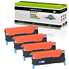 4PK Cyan Toner Fit for Samsung CLT-C406S CLT406S SL-C410 C412W C413w C460W C463W