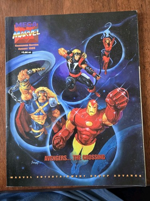 #ad Nov. And August 1995 Mega Marvel Advance Magazine Consumer Edition Heroes World $6.00