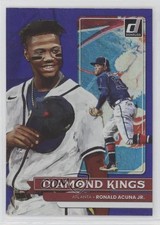 2022 Panini Donruss Diamond Kings Holo Purple Ronald Acuna Jr #16 0w6