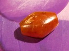 ANCIENT WESTERN ASIA N. AFRICA PATINIZED ORANGE AGATE BICONE BEAD 17.6-13.9 MM — photo 4