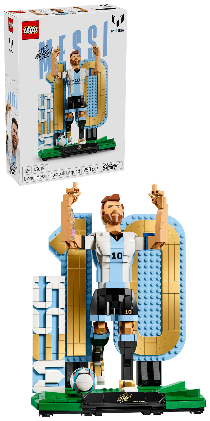 LEGO Editions 43015 Lionel Messi – Soccer Legend