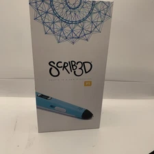 SCRIB3D P1 3D Printing Pen with Display - 3D Pen + Charger + 3 Starter Colors