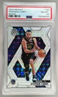 132306343 Stephen Curry 2024 Panini Mosaic #163 White Prizm /25 PSA 8.5
