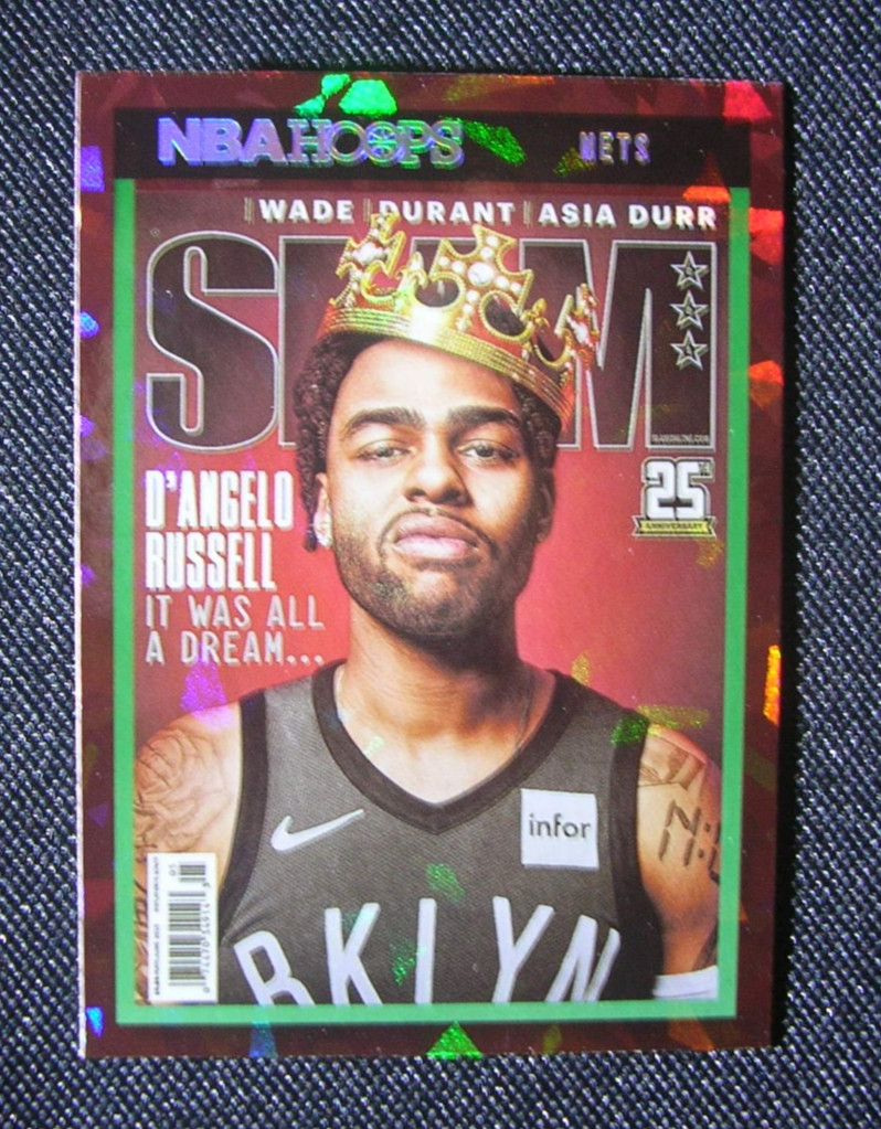 2021-22 NBA Hoops Slam green ice d'angelo russell