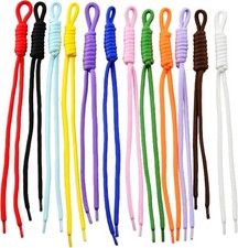 Paracord Keychain 12pcs Paracord Rope Keychain Braided Cord Rope Bag Charm for