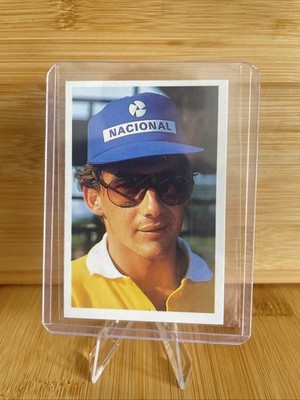 Ayrton Senna Karten Frage des Sports Spiel 1986 Top Zustand