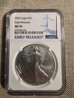 2023 American Silver Eagle NGC MS 70 Early Release PSS 1 oz US Mint $1 Coin