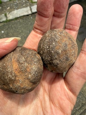 Moqui Marbles Crystal Thunderballs Riesenchakren männlich weiblich Schamane Paar 142g