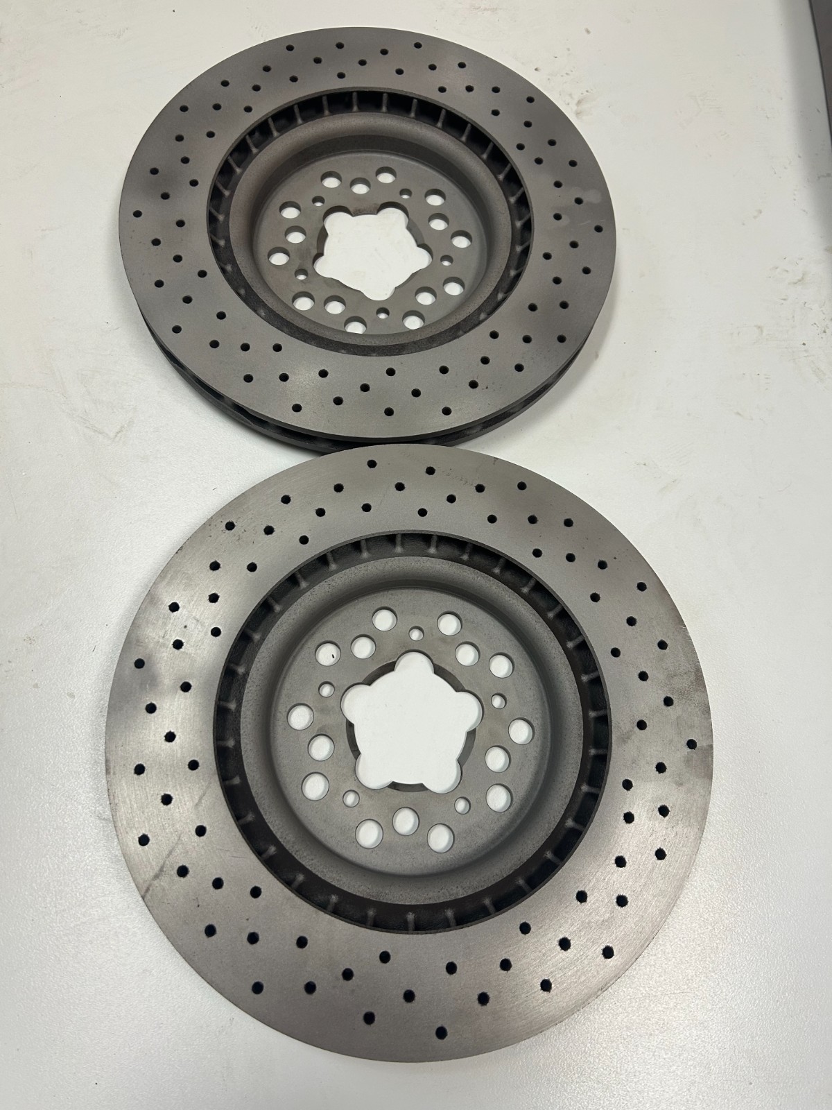 (2) Ferrari OEM 360 Brake Rotors Freshly Turned & Sandblasted # 182606 w/ Pads