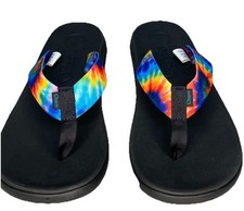 Chaco Women’s Chillos Flip Flops Rainbow Tie Dye Thong Sandals Shoes Size 11