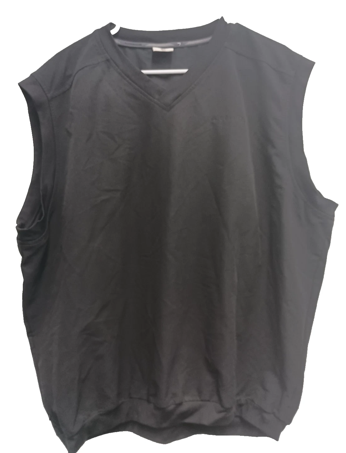Columbia Mens Windbreaker Vest Size Large Black Golf Outdoor Nylon Pullover