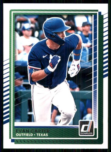 Evan Carter #77 2025 Panini Donruss card
