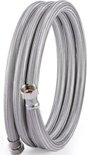 Short Garden Hose, 10Ft X 5/8" ID Leader Hose with 3/4 GHT Female to Female Bras