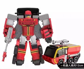 Fire Engine Robot Transforming Robot Toy Action Figure V Valkan Athlon Vehicle
