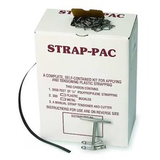 Zoro Select 2Cxl3 Plastic Strapping Kit, Fits 1/2 In Strap Wd, 0.018 In Thick,,
