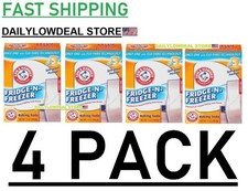 4 PACK Arm Hammer Baking Soda Fridge-n-Freezer Odor Absorber, 14 oz Each box