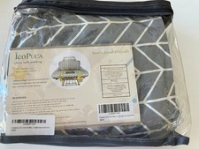 IcoPuca Ultra Soft Padding Shopping Cart Cover Gray White New