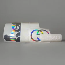 Designer Style Custom Vinyl Sticker Decal Designs Silver Black White 4pc Large