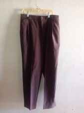 Vtg, Brown Dress Pants, Fundamental Things Petite 14, Pleat,Front Pockets, Caree