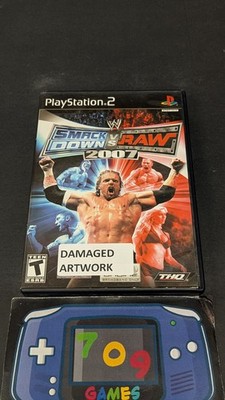 WWE SmackDown Vs. Raw 2007 (Sony PlayStation 2, 2006) PS2 * Damaged Artwork*