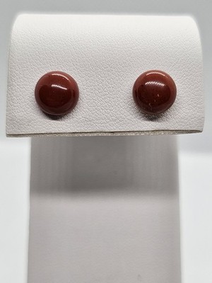 Red Jasper Stud Earrings