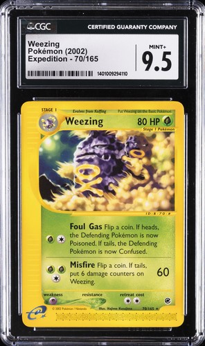 Weezing graded CGC 9.5 for sale on eBay