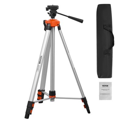 Laser Level Tripod, ¼ x 20 Thread Mount, 27.36-68.11 inch Height Adjustment with