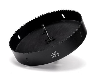 8.5 Inch Hole Saw for Metal & Plywood, Bi-Metal Drill Bit for Deep Cutting