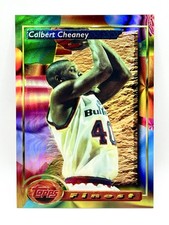 1993 Topps Finest Refractor #84 Calbert Cheaney RC Washington Bullets
