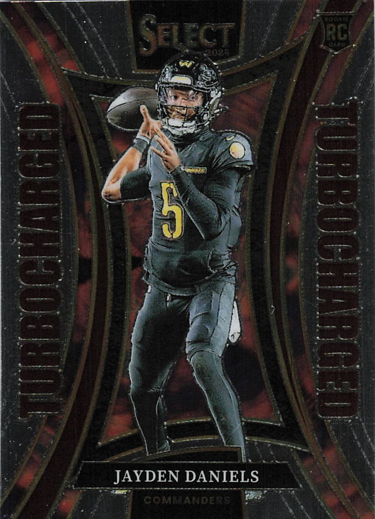 2024 Panini Select #12 Jayden Daniels Turbocharged