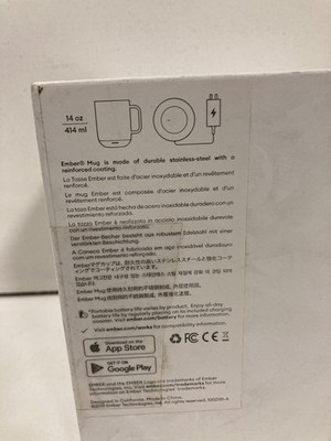 Ember 14 oz Ceramic Temperature Controlled Smart Mug - Black (CM191400US)
