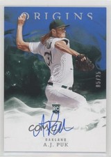 2020 Panini Chronicles Origins Signatures Blue 5/25 AJ Puk #21 Auto 1b8