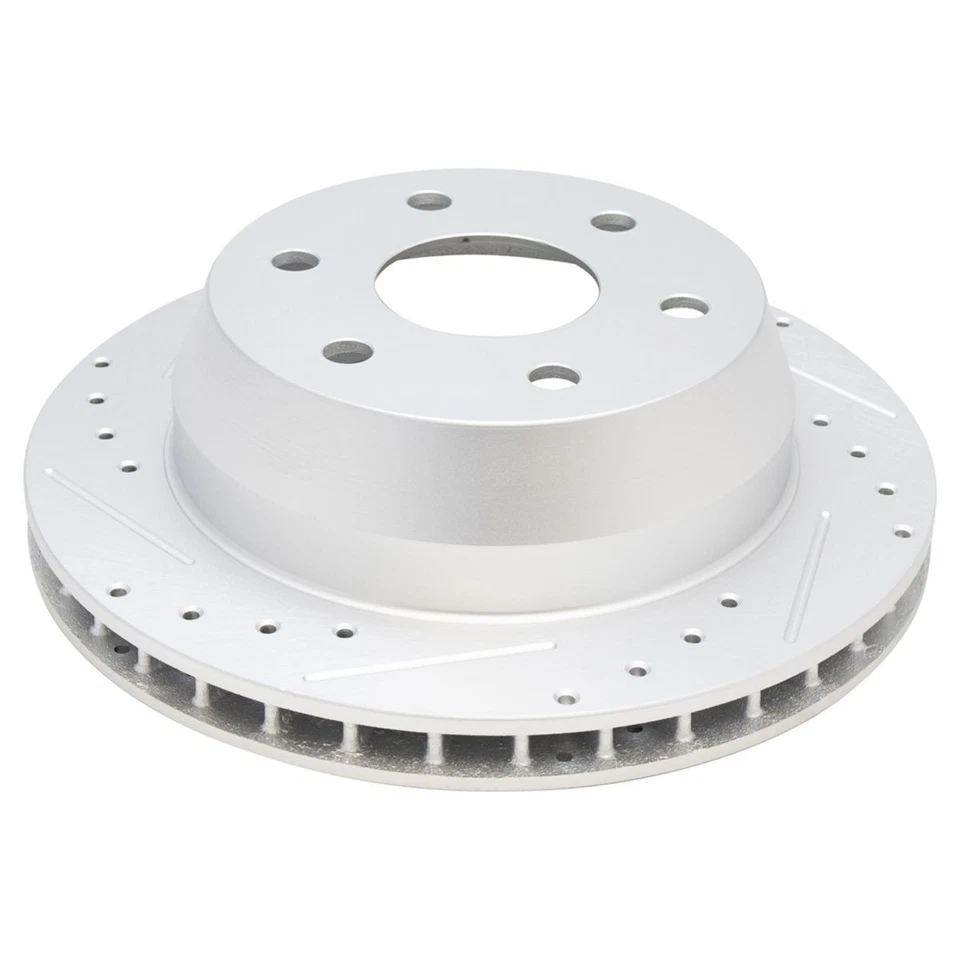 Kit trasero de rotor de freno y pastillas de cerámica Performance recubiertas en G con productos químicos Foto 3 de 4